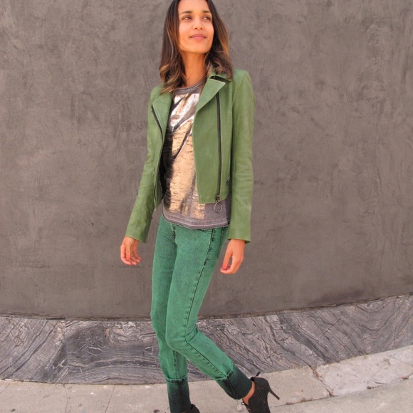 SOLD! Kelly Wearstler Asymmetrical lambskin Leather Jacket - Picture 16 of 16